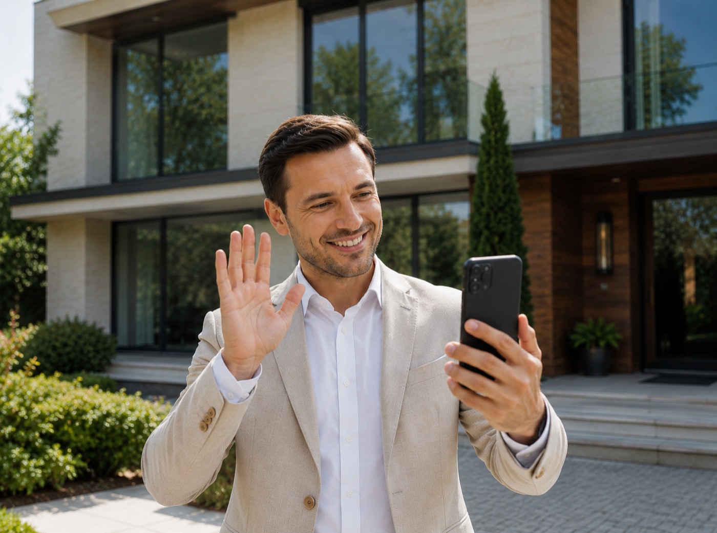 Berater im Video-Call